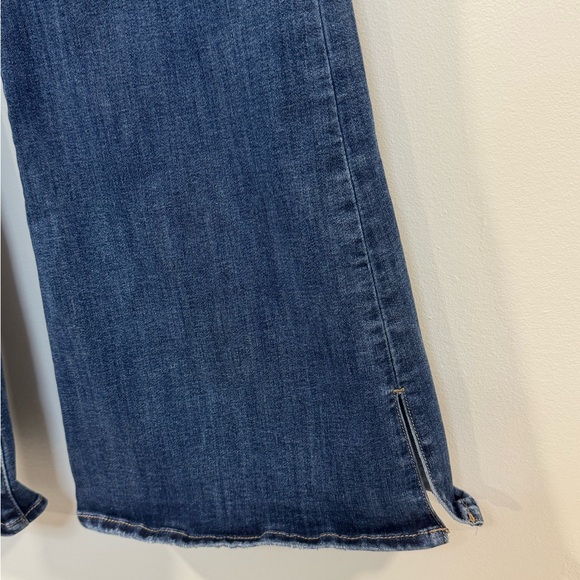 American Eagle Hi Rise Stretch Bootcut Flare Jeans Women's 14x29 Blue Dark Boho - Picture 3 of 12